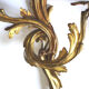 Duo of gilded bronze wall lamps