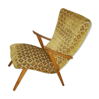 Scandinavian 50 60 years flesh wing lounge chair