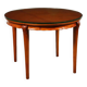 Table in solid beech, mahogany veneer and glass, Italy, 1950s.