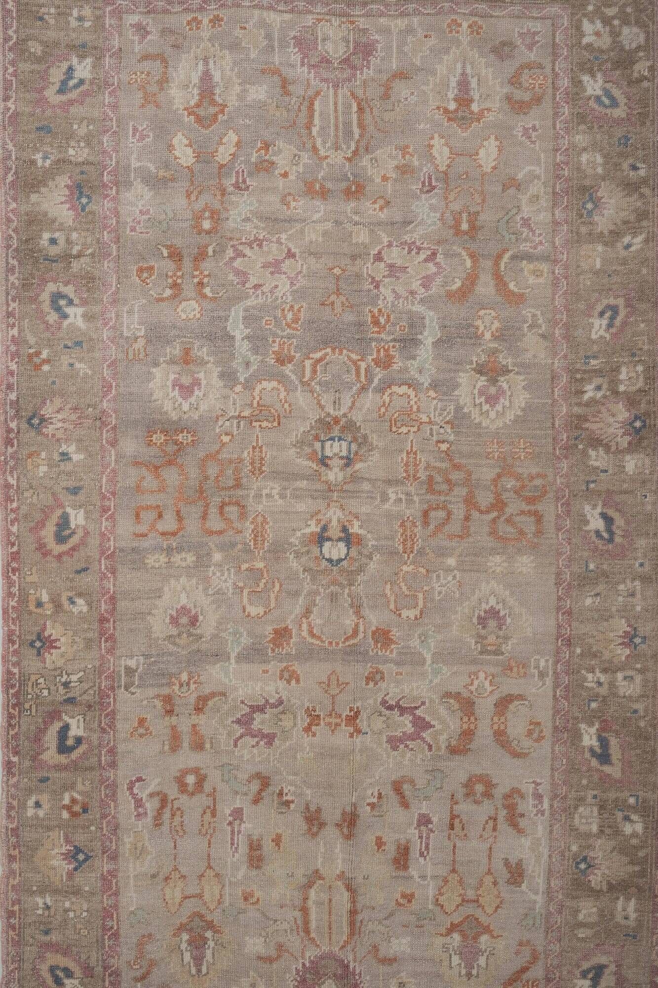 Vintage Turkish hallway rug 142x254 cm