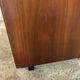 Vintage enfilade 1960-1980's blond walnut veneer handles brass