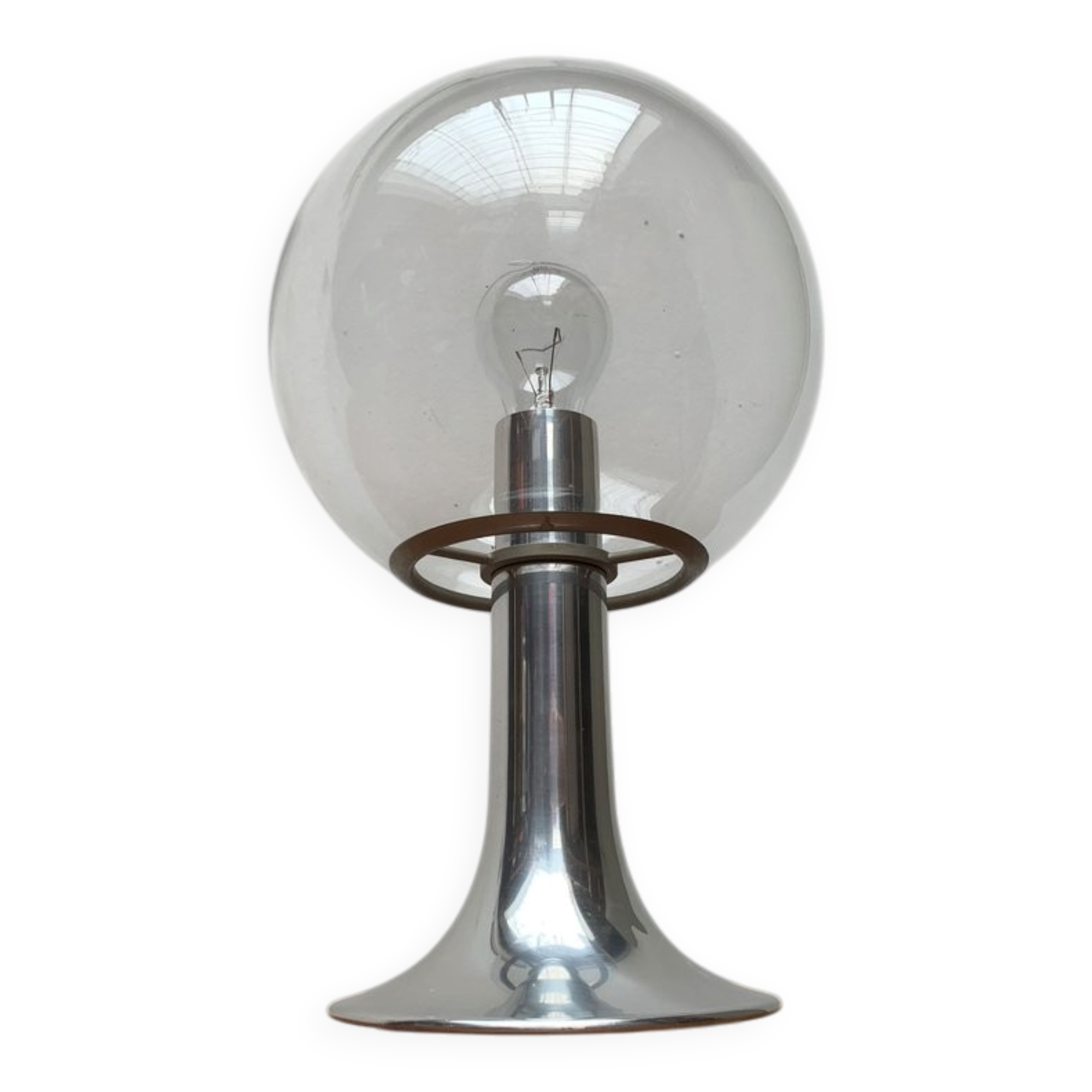 Vintage 1970s space globe table lamp