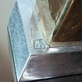 Brutalist bronze lamp by David Marshall 1980