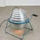 Lampadaire réflecteur italien du milieu du siècle en aluminium