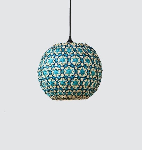 Globe bamboo lighting