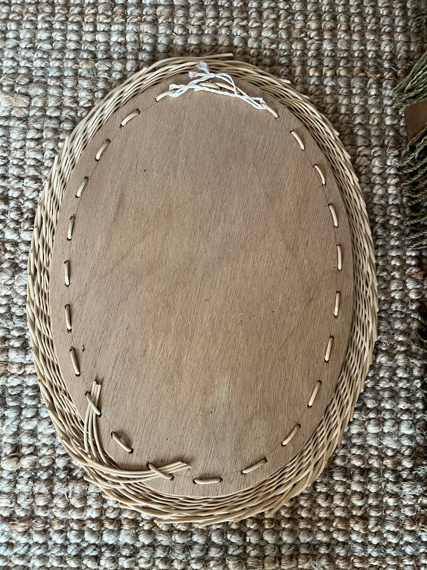 Wicker mirror