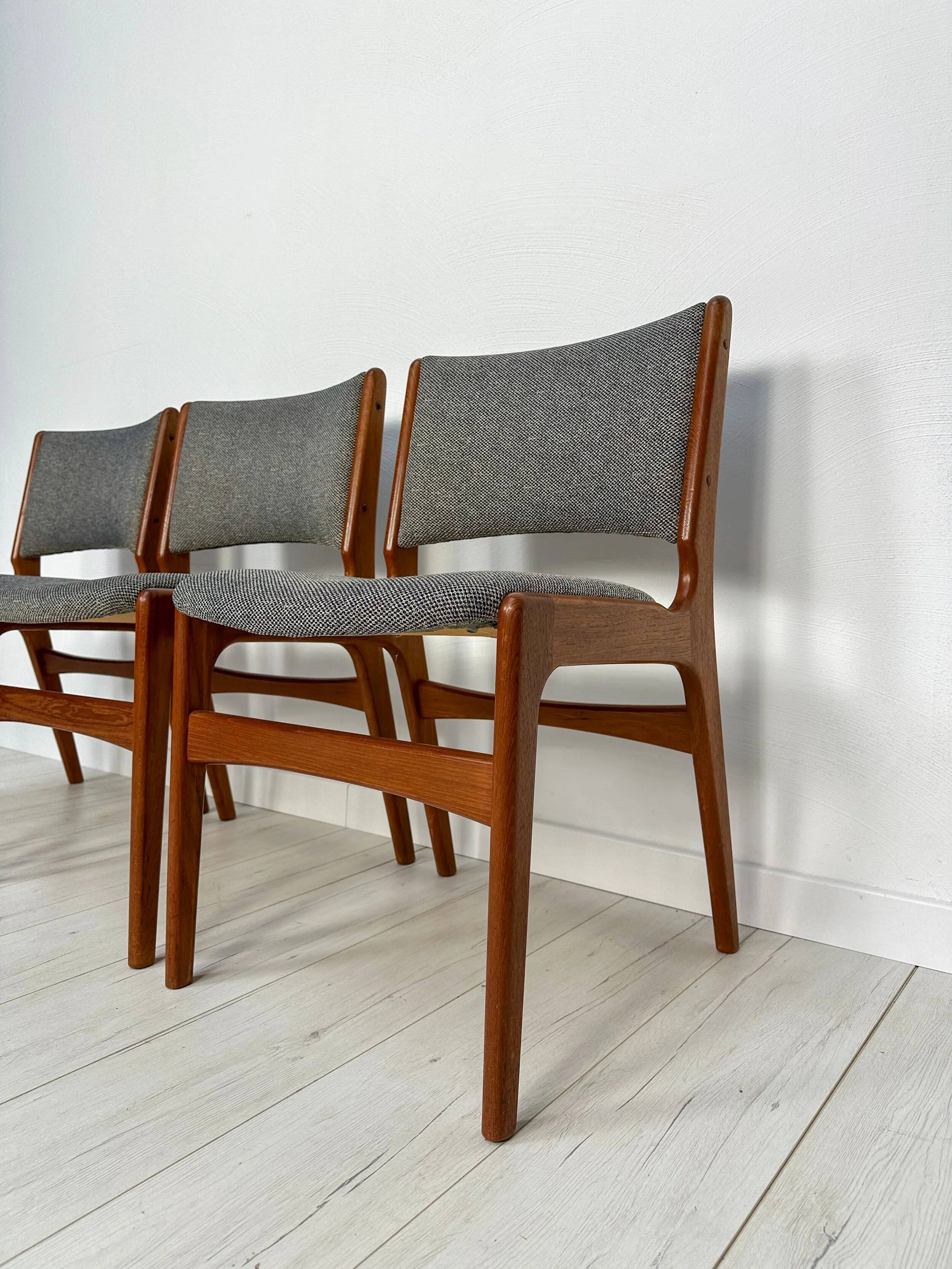 1960s vintage Danish teak dining chair by Erik Buch for Anderstrup Møbelfabrik