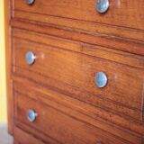 Wooden chest of drawers with 3 drawers, storage furniture, antique furniture, Art Deco.