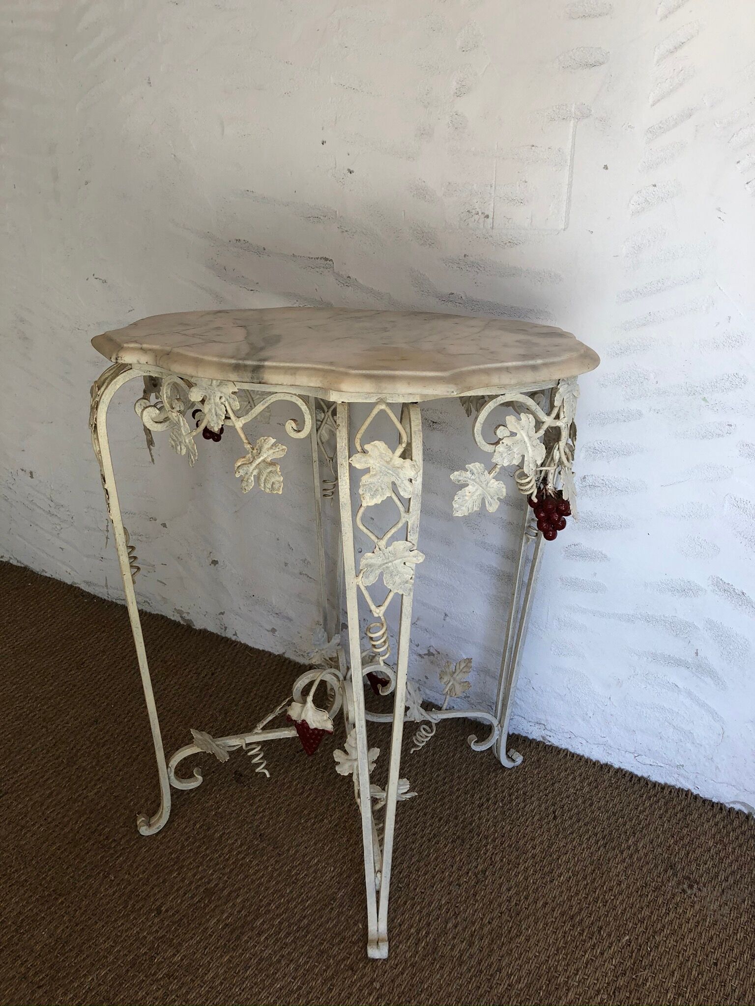 Old wrought iron console