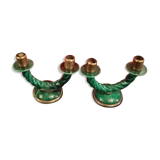 CANDLESTICK PAIR Twisted