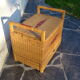 Banc coffre rotin avec tiroir