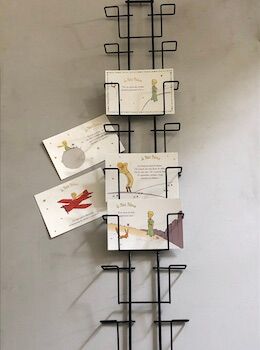 Postcard display, ephemeral decoration