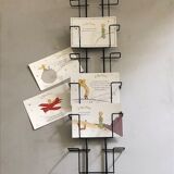 Postcard display, ephemeral decoration