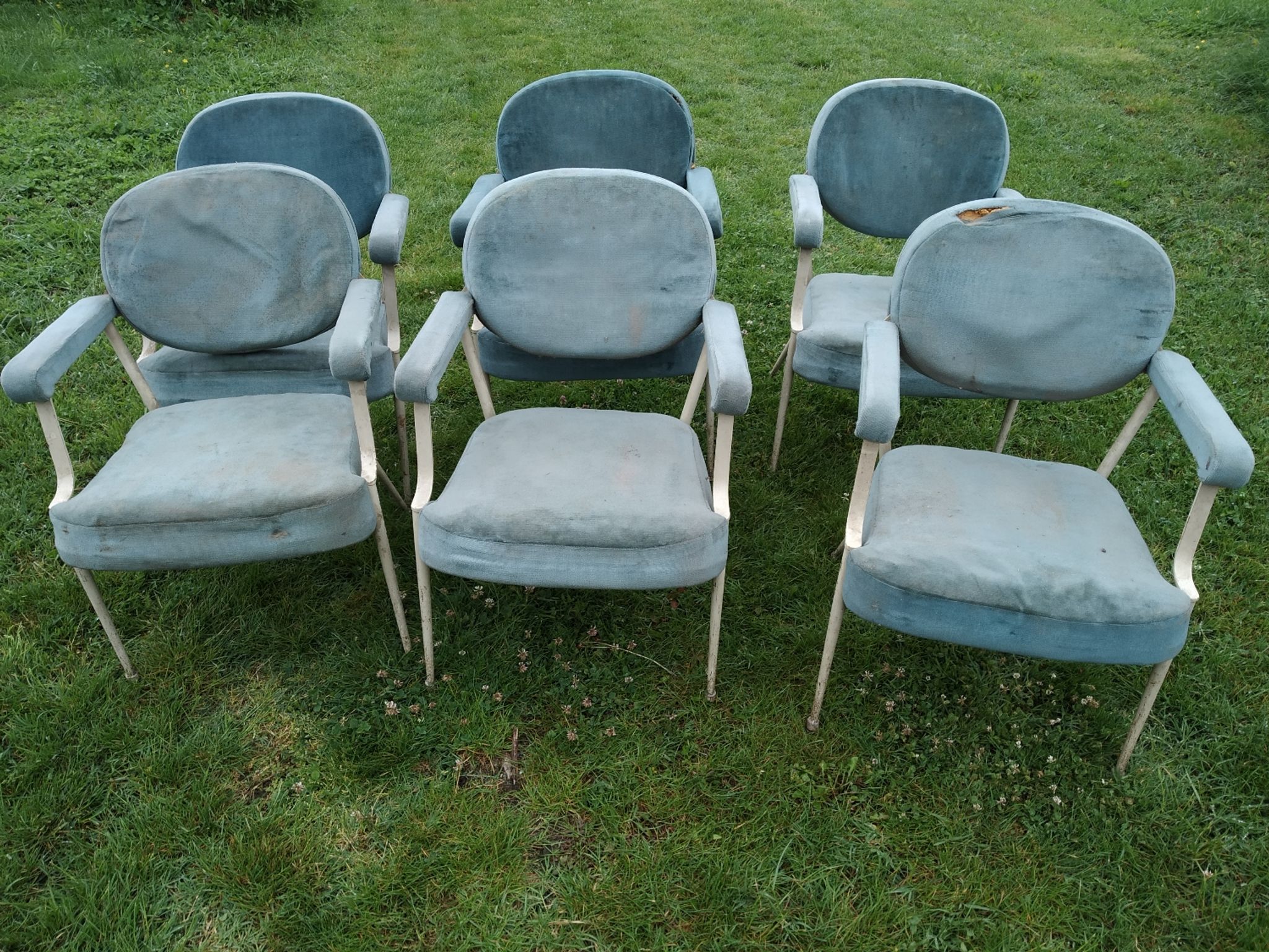 6 fauteuils vintage