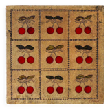 Ceramic plate decorated with cherries Roger Capron