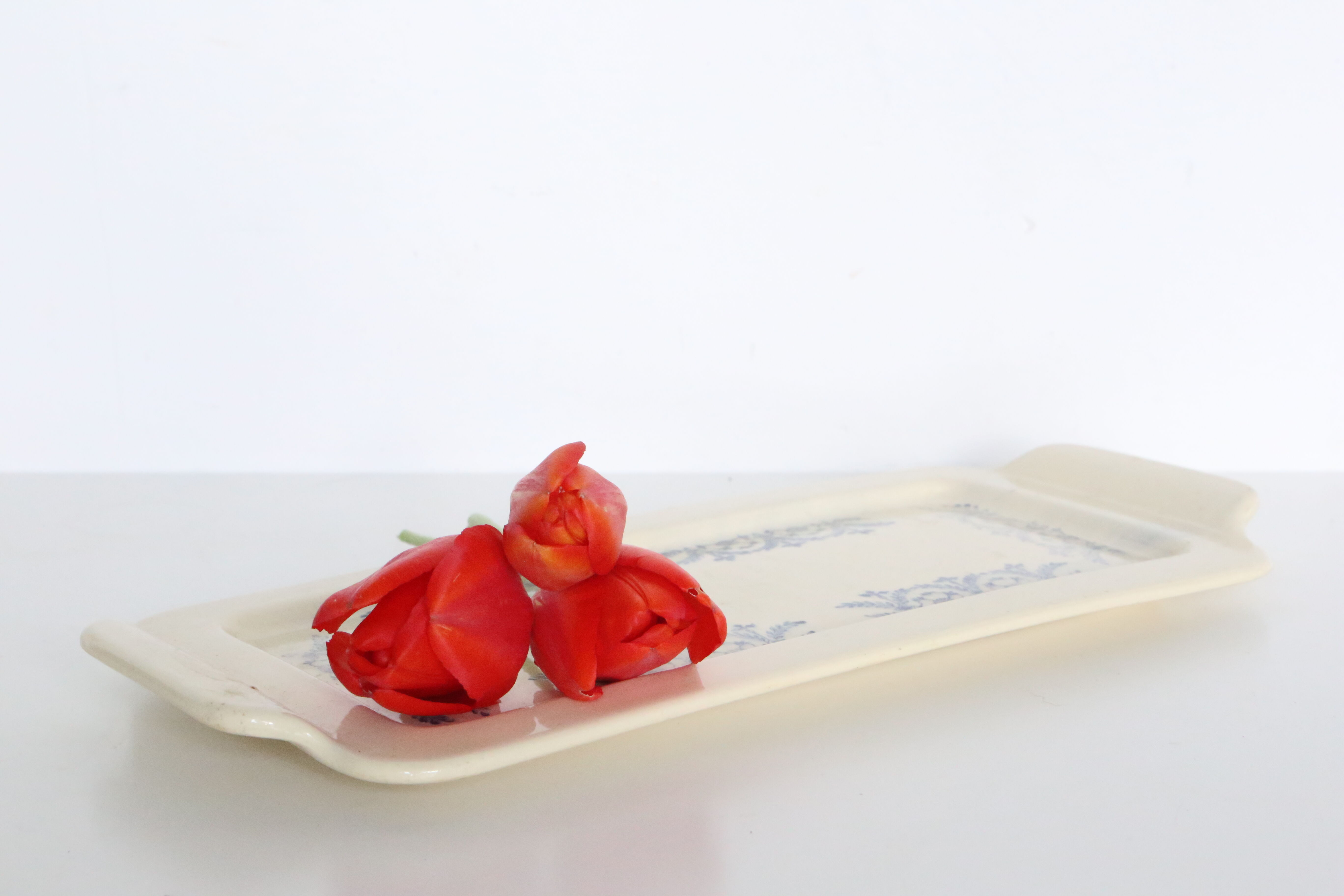 Digoin cake dish Jacques model, vintage French