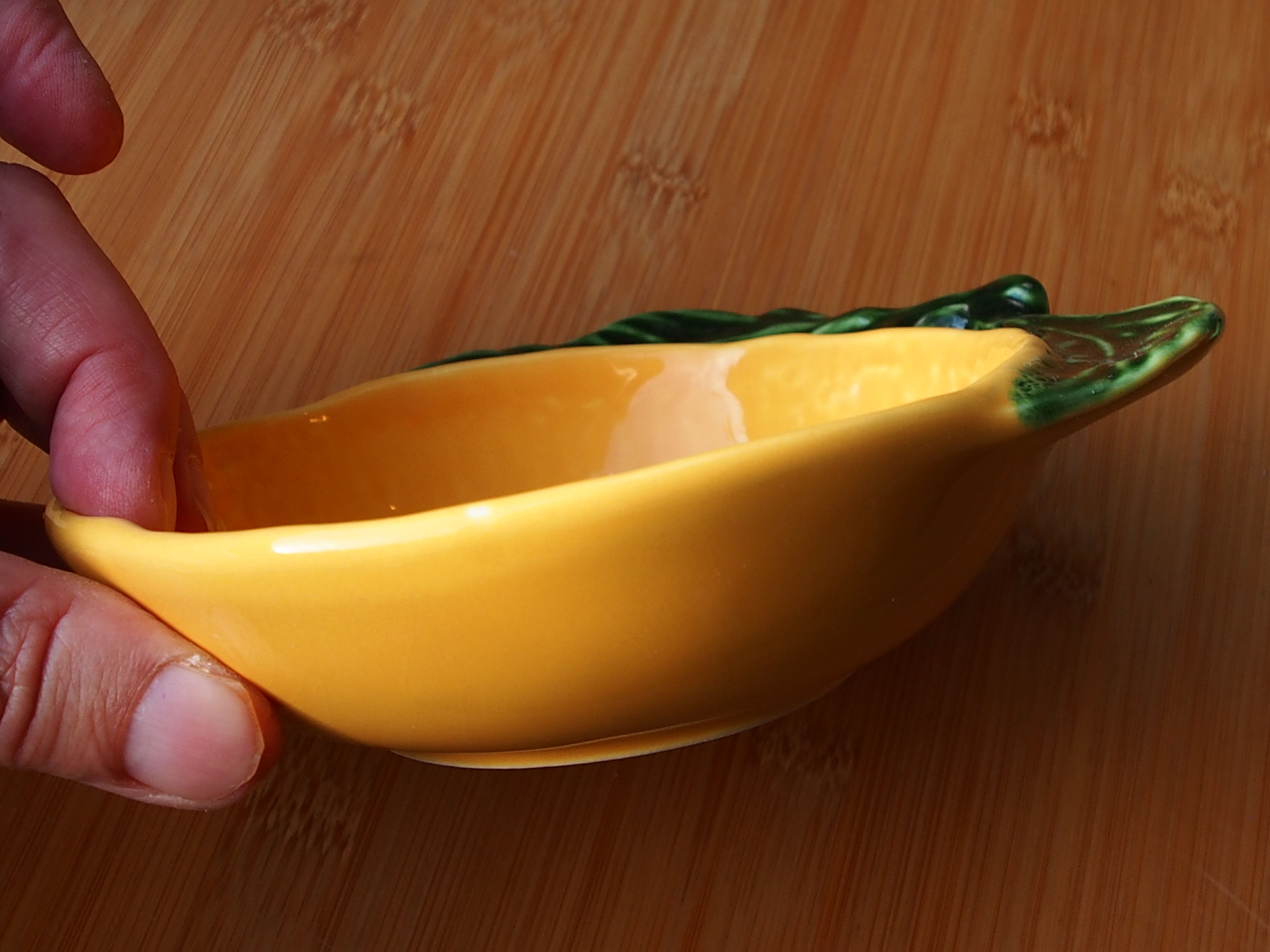 Vintage ceramic cup in fruit shape "orange"