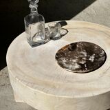 Dish in petrified wood