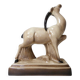 Charles Lemanceau Art Deco ceramic antelope