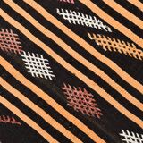 3x12 Pinstriped Kilim Runner Rug, 91x349Cm