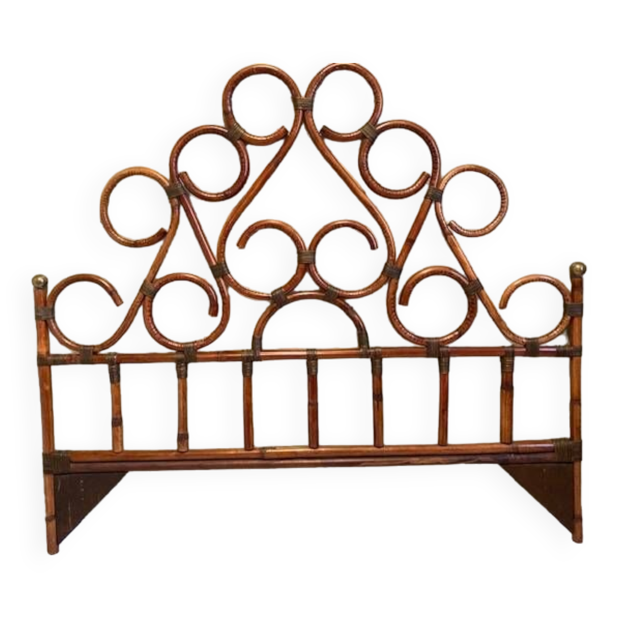 Rattan headboard
