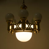 Rare Art Nouveau Chandelier by Emil Kralik, 1920s