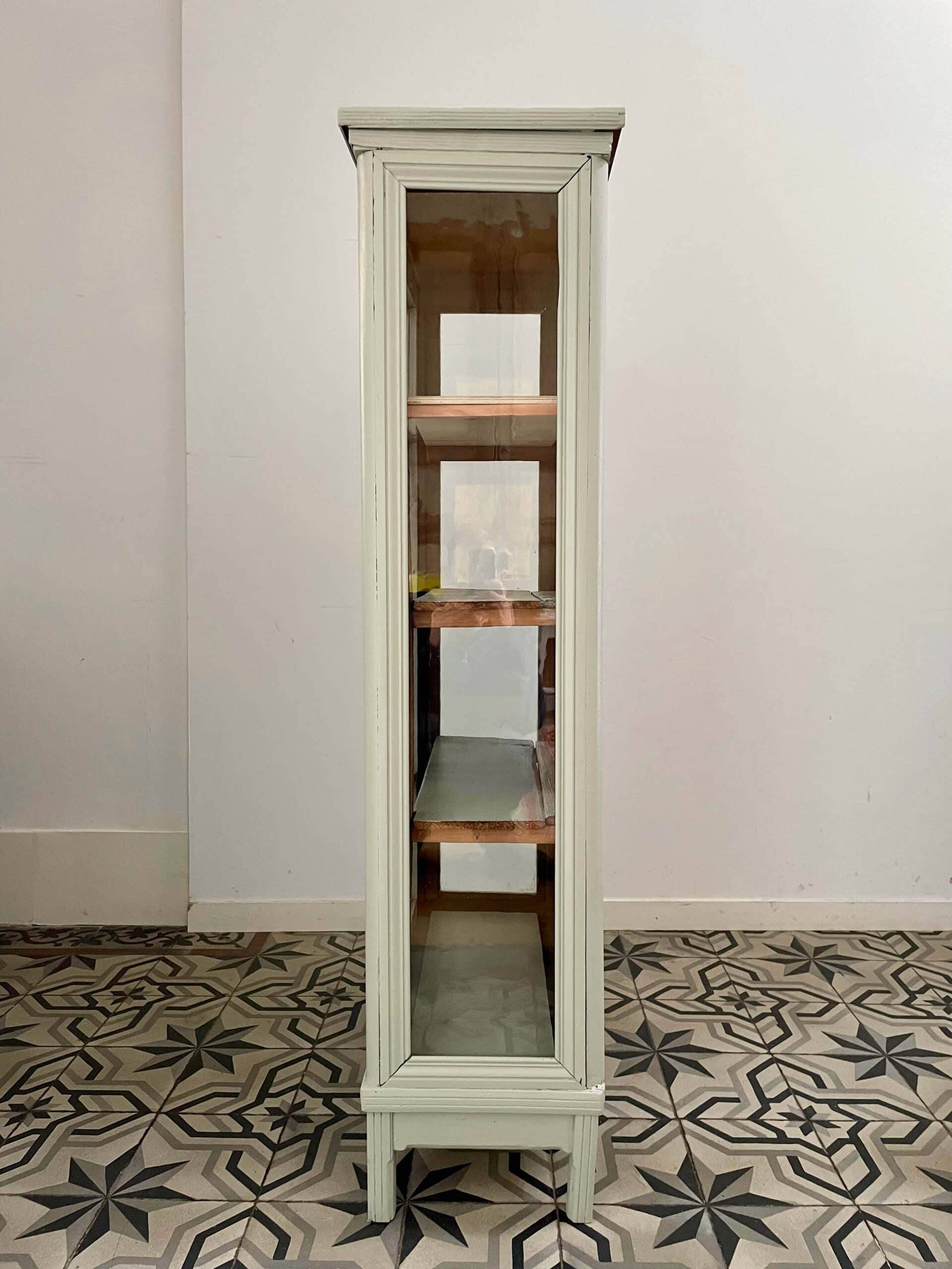 Renovated 1900 glass cabinet