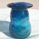 Vase bleu verre