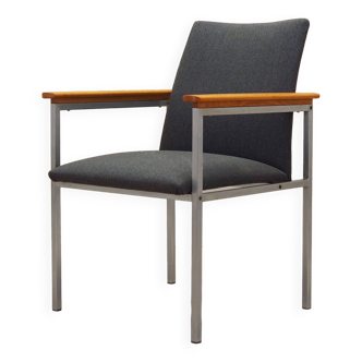 Fauteuil gris, design danois, années 1960, designer : Sigvard Bernadotte, éditeur : France & Son