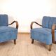 Paire de fauteuils restaurés par Jindrich Halabala