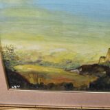 Antique framed and glazed painting