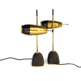 Oscar Torlasco, pair of table lamps modele 577, Lumi Milan, 1960