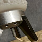 Bubble lamp in white plastic, plexiglass and aluminum from the 70s