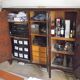 Armoire d'époque Art Deco plaqué palissandre laqué marron foncé