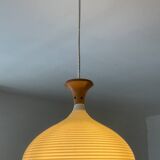Rotaflex pendant light in Rhodoid and teak from the 1960s