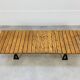 1950s coffee table in the style of Alain Richard, wood and metal.