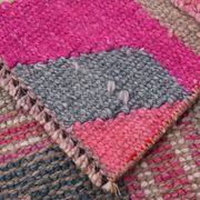 Tapis de couloir oriental Oushak rose saumon, 96 x 318 cm