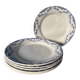 Service of 6 flat plates Creil et Montereau labrador – Model Mir