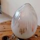 Napoleon III frosted cut crystal ceiling light