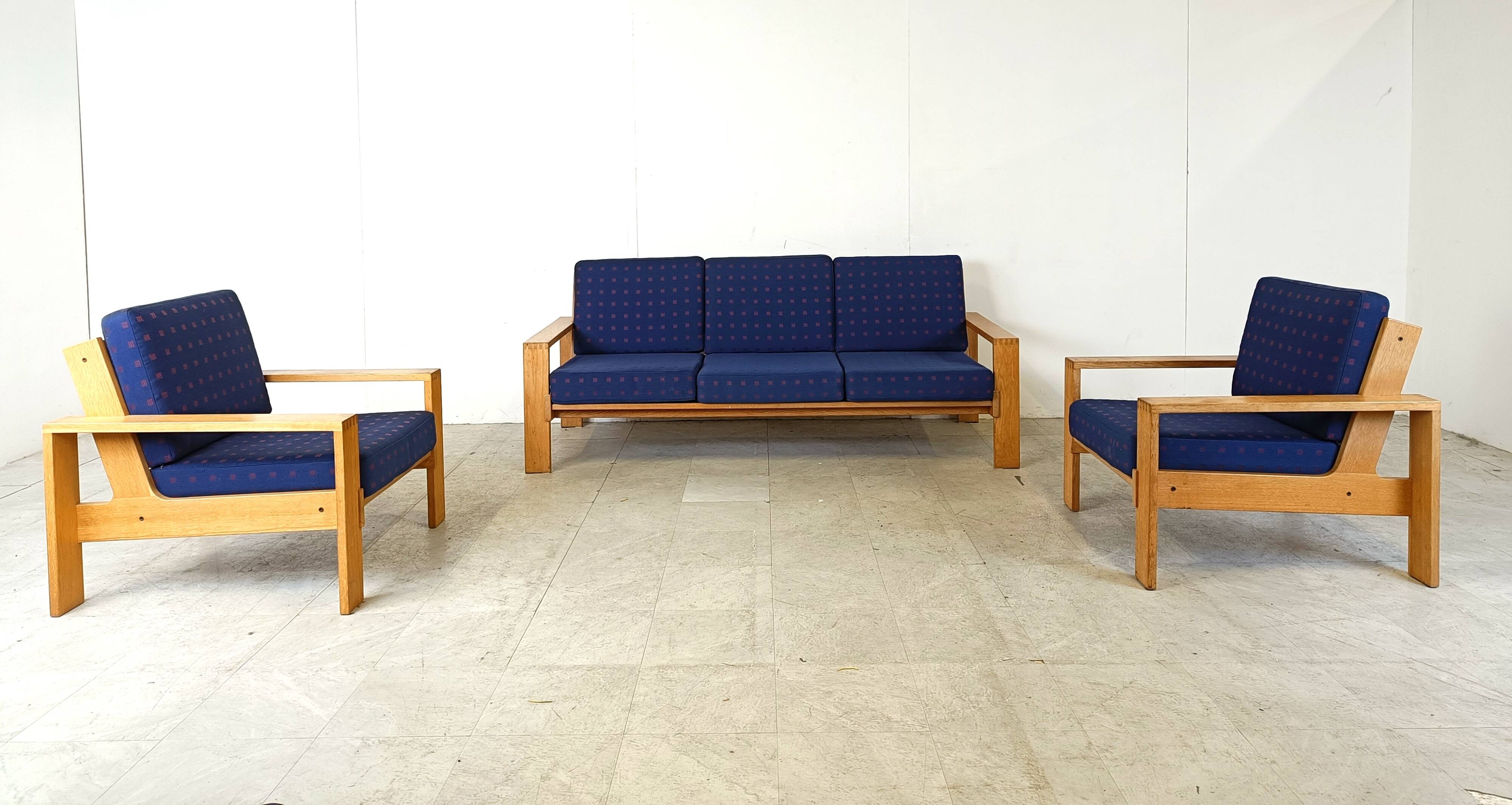Vintage scandinavian sofa set, 1970s
