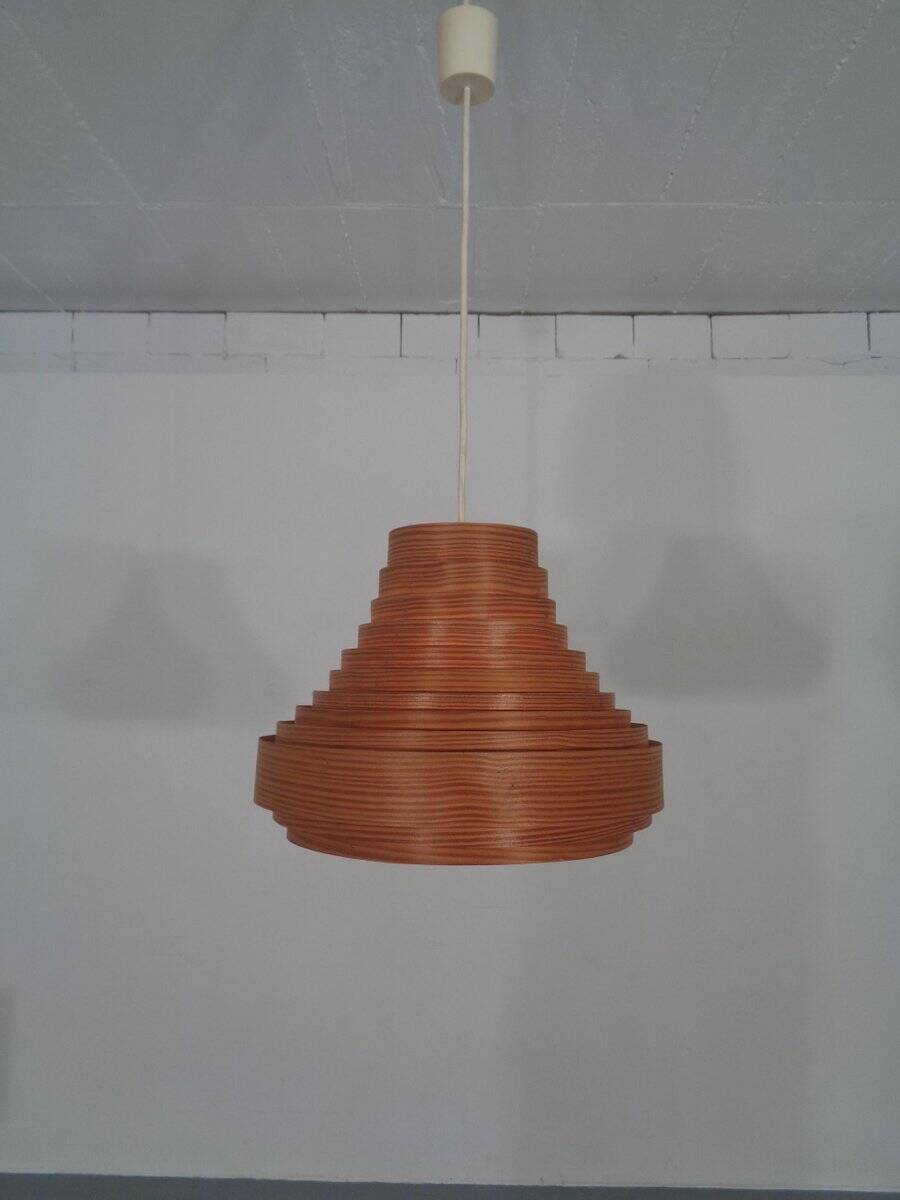 Wooden Lamella Ceiling Lamp by Hans-Agne Jakobsson for Hans-Agne Jakobsson AB Markaryd, 1960s
