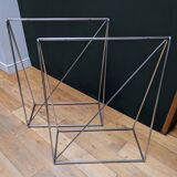 Pair of chrome trestles