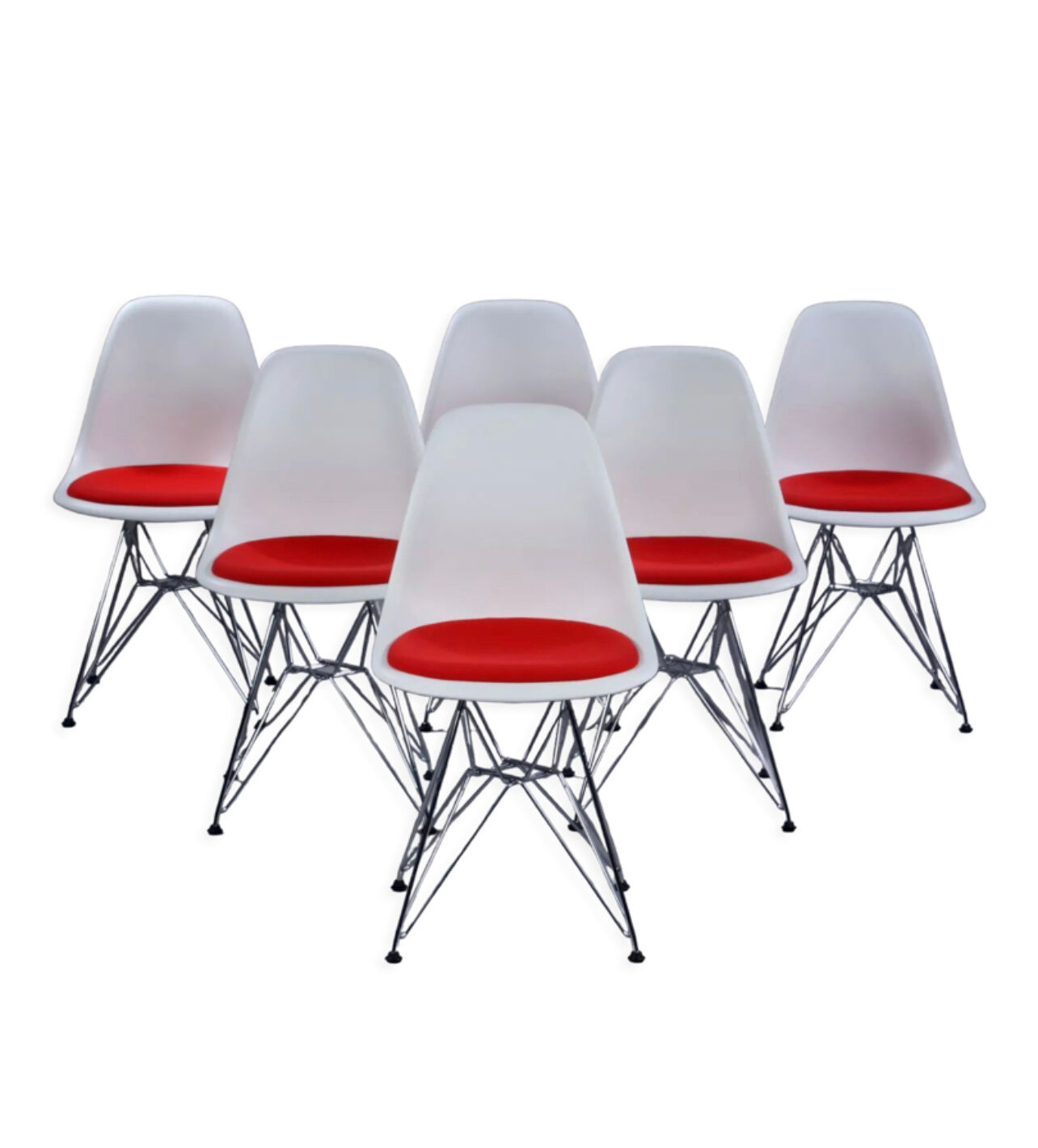 Set of 6 Charles & Ray Eames chairs