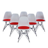 Set of 6 Charles & Ray Eames chairs