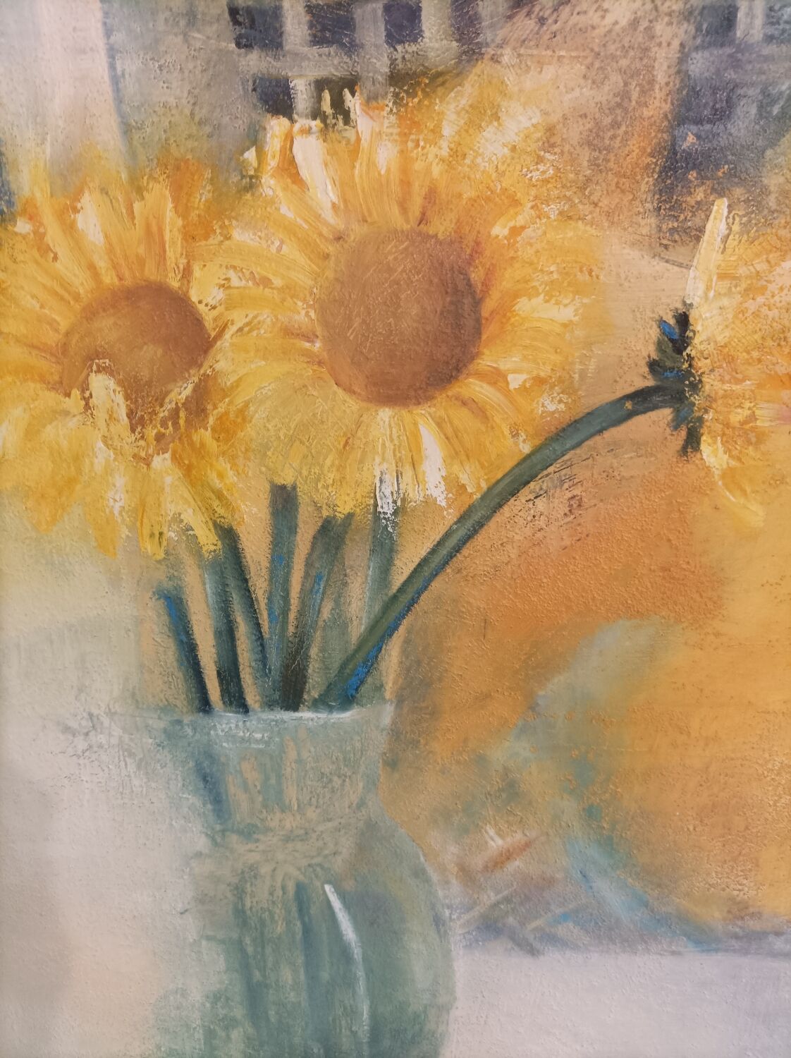 Sunflower bouquet painting by Michèle Danfossy