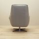 Leather swivel armchair, Italian design, 1990s, manufacture: Natuzzi