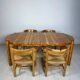 1980s Vintage Round Extendable Pine Dining Table