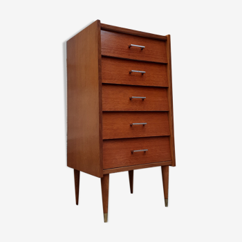 Vintage vintage oak commodus from the 50-60s to 5 drawers