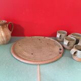 Sandstone pitcher and cups