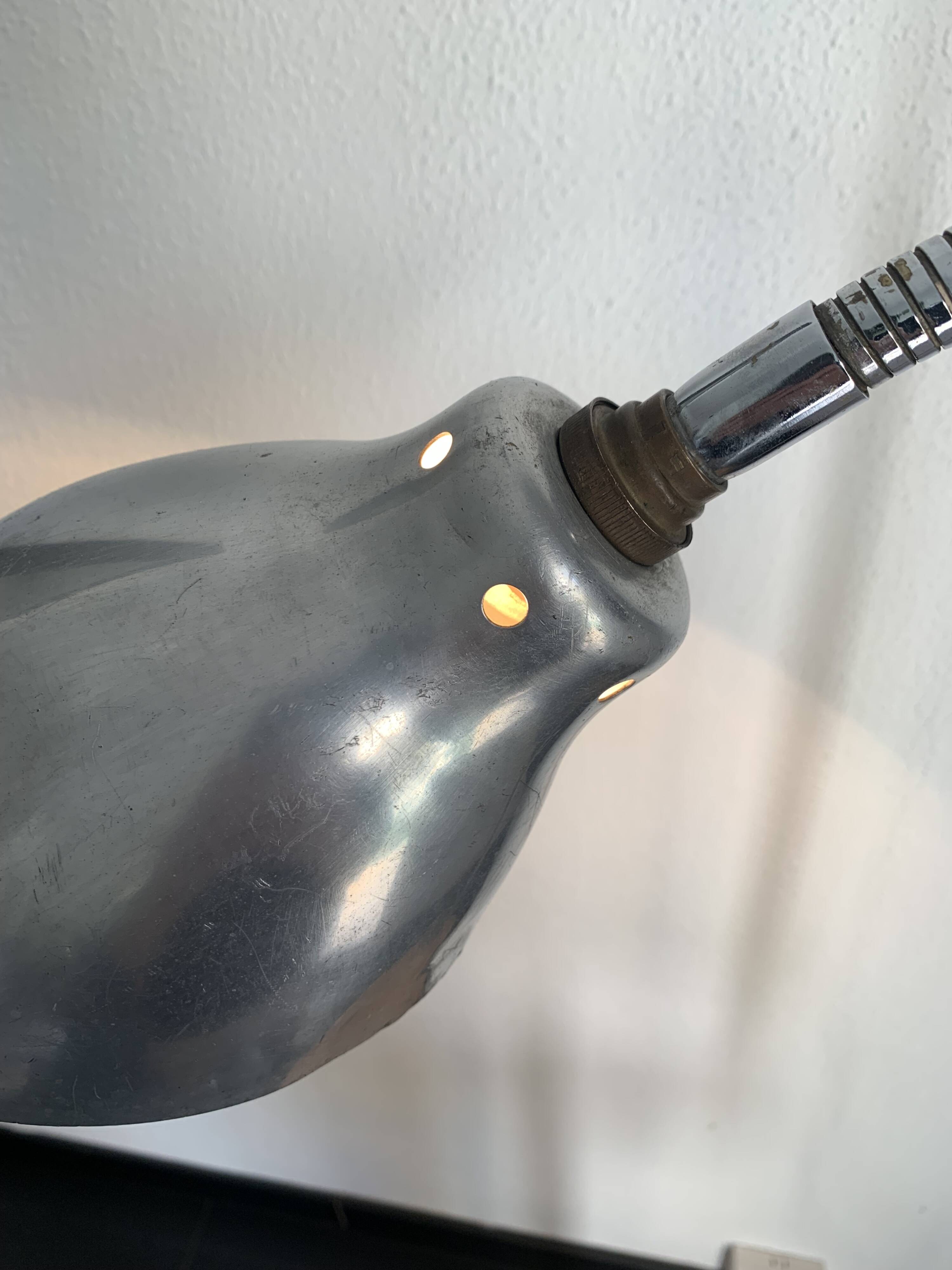 Vintage 1950s industrial workshop factory lamp KI-E-KLAIR - 80 cm
